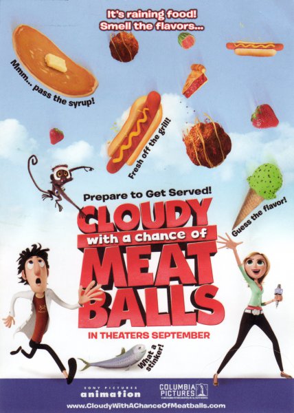 Мультфильм Облачно, возможны осадки в виде фрикаделек (Cloudy With A Chance Of Meatballs)