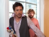 Robert Downey Jr. и Zach Galifianakis в фильме Впритык (Due Date)