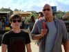 Josh Hutcherson и Dwayne Johnson в фильме Путешествие 2: таинственный остров (Journey 2: The Mysterious Island)