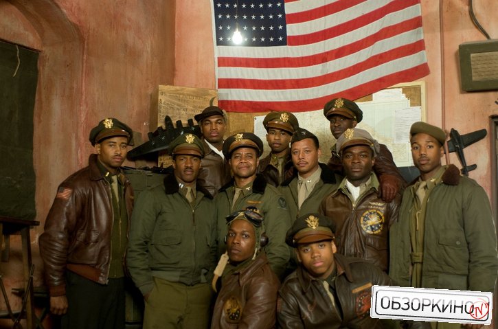 David Oyelowo, Ne-Yo, Kevin Phillips, Terrence Howard, Elijah Kelley, Leslie Odom Jr., Tristan Wilds, Cuba Gooding Jr., Michael B. Jordan, Marcus T. Paulk и Nate Parker в фильме Красные хвосты (Red Tails)