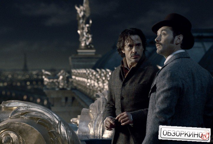 Robert Downey Jr. и Jude Law в фильме Шерлок Холмс 2 Игра теней (Sherlock Holmes A Game of Shadows)