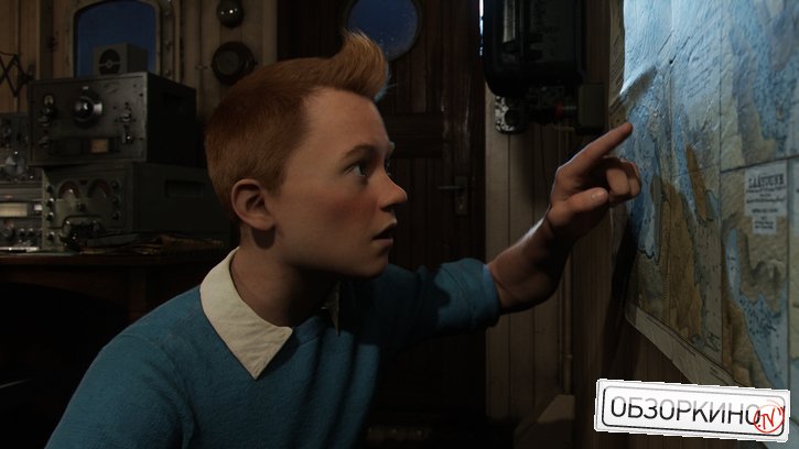 Сцена из мультфильма Приключения Тинтина: тайна Единорога (The Adventures of Tintin)