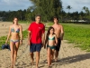 George Clooney, Shailene Woodley и Amara Miller в фильме Потомки (The Descendants)