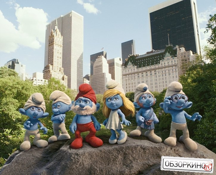 Сцена из фильма Смурфики (The Smurfs)