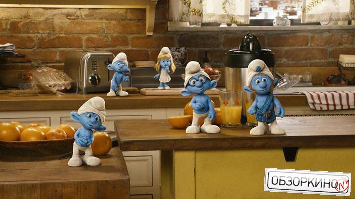 Сцена из фильма Смурфики (The Smurfs)