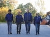 Richard Ayoade, Ben Stiller, Vince Vaughn и Jonah Hill в фильме Дружинники (The Watch)