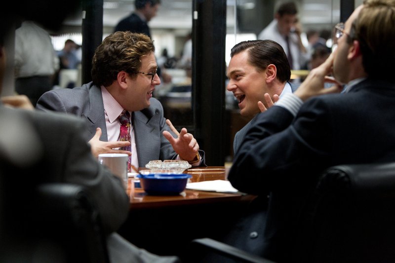 Jonah Hill и Leonardo DiCaprio в фильме Волк с Уолл-Стрит (The Wolf of Wall Street)